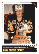1992-93 Score Penguins Hockey Card #519 Mario Lemieux AW