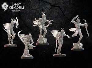 Onna Bugeisha Regiment: Lost Kingdom Miniatures Night Elves Resin 3D Print - Picture 1 of 4