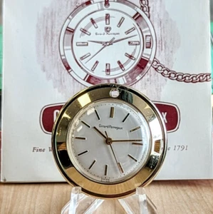 Orologio svizzero tascabile Girard Perregaux 1964 17 gioielli spazzata secondo kit completo + catena - Foto 1 di 17