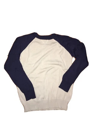 Детское место ~ мальчика вязаный свитер ~ желтовато-коричневый / темно-синий ~ размер 7 8 - Изображение 1 из 2