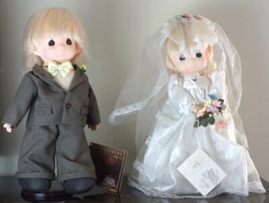 RARO Precious Moments Coleccionables 16" Novia y Novio Jessi & Jonny 1988/89 con etiqueta - Imagen 1 de 15