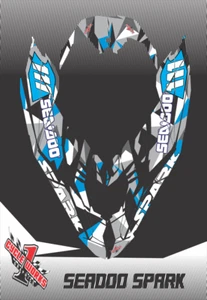 SeaDoo Spark Graphics Kit Jet Ski Graphic Kit Decals Jetski Sn1 - Picture 1 of 1