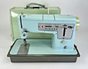 Vintage Singer Sewing Machine Model 348 w/ Case Untested No Pedal - Picture 1 of 10