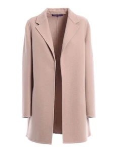 Pink Ralph Lauren Addison wool and cashmere coat made in Italy size 6 - Picture 1 of 12