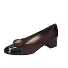 Women's Shoes CONFORT 41 Eu Court Shoes Brown Suede Paint EZ437-41