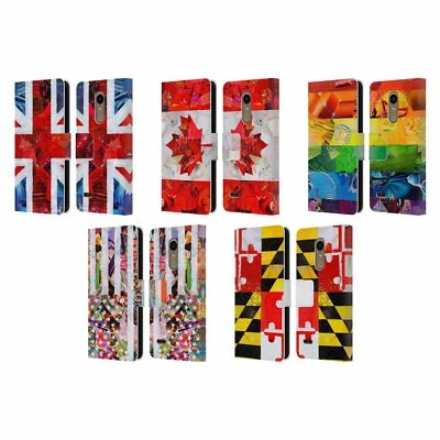 OFFICIAL ARTPOPTART FLAGS LEATHER BOOK WALLET CASE FOR LG PHONES 1 - Image 1 of 4