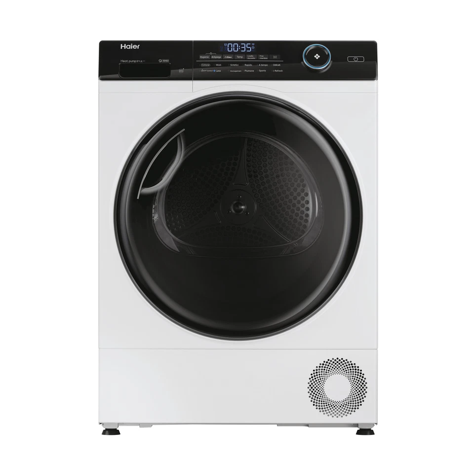 Haier asciugatrice carica frontale HD90-A3959E-IT 9 KG A+++ Bianco App hOn - Immagine 1 di 4