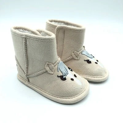Botas de invierno Cartoonimals niños niñas imitación gamuza piel forradas caballo beige 4 Foto 1 de 4