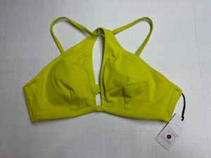 Shade & Shore grün Badeanzug Top Neu mit Etikett 36B Bügel, herausnehmbare Pads, verstellbar - Bild 1 von 6