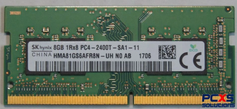 Hynix unbuffered SO-DIMM non-ECC DDR4 2400MHz 260Pin with 8GB capacity - HMA81GS - Image 1 of 1