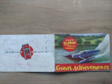 A full album of 24 TY-PHOO Tea Cards Great Achievements 1962 Complete Set