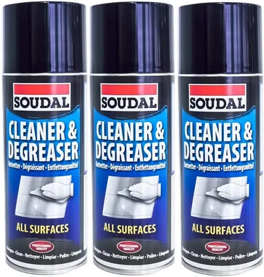 Pack of 3 x Soudal Cleaner & Degreaser For All Surfaces 400ml - Image 1 of 2