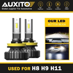AUXITO H11 H8 CSP LED Headlight Kit Low Beam Fog Lamp 6500K Xenon White Fanless - Picture 1 of 11