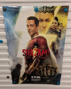 SHAZAM Locandina film originale double face DS 27x40 Zachary Levi DC - Foto 1 di 1