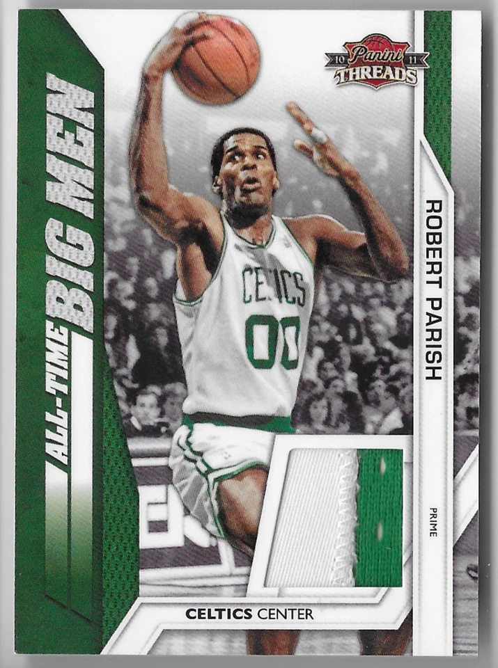 ROBERT PARISH 2010 PANINI THREADS GAME-WORN PATCH CARD #5/50! - Image 1 of 1