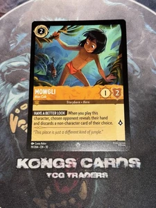 19/204 Mowgli - Man Cub SUPER RARO SIN LÁMINA Disney Lorcana  - Imagen 1 de 1