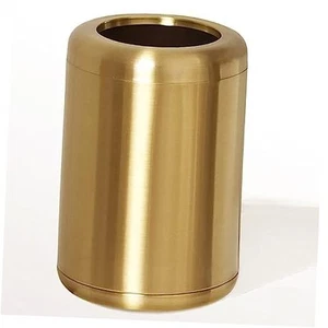 10 L/2.6Gallon,Brass Bathroom Trash can,Gold Bathroom Trash Can, Small Gold - Picture 1 of 7