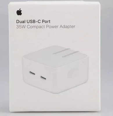 APPLE 35W USB-C DUAL POWER ADAPTER ORIGINAL. PART A2571 (RETAIL PACKAGED) - Image 1 of 4