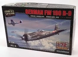 FORCES OF VALOR GERMAN FW 190 D-9 SORAU GERMANY – JG-6 SCALA 1:72 - Immagine 1 di 4