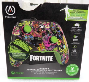 PowerA Advantage Wired Controller Xbox One, X|S, Windows Fortnite Glows - Picture 1 of 13