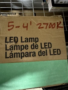 5 - 4' TCP T8 led bi-pin lamps 2700k, LT813B227K 14W bypass ballast - Picture 1 of 2