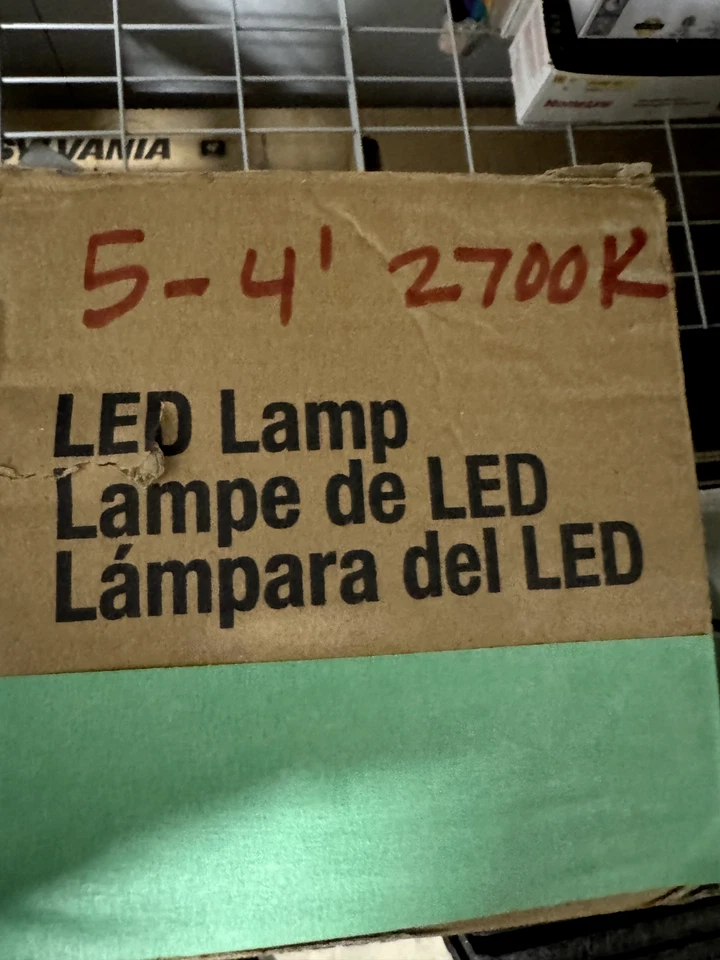 5 - 4' TCP T8 led bi-pin lamps 2700k, LT813B227K 14W bypass ballast - Image 1 of 2