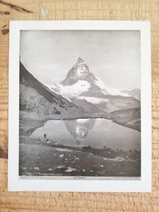 MATTERHORN.VTG EXTRA SIZE 12" x 10" PERRY ENGRAVING PRINT*EP6 - Picture 1 of 3