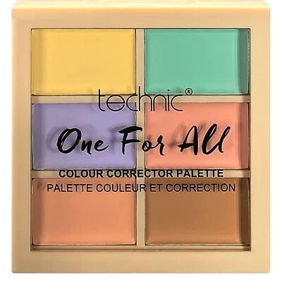 TECHNIC One For All Cream Concealer Colour Corrector Creamy Palette Vegan *NEW* - Image 1 of 2