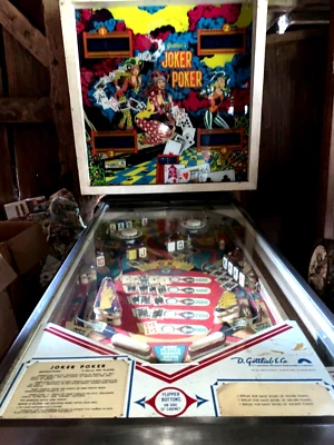MÁQUINA DE PINBALL JOKER POKER 1978 TÉCNICOS PROFESIONALES CARTAS LEDS 15 DROP TARGETS Foto 1 de 4