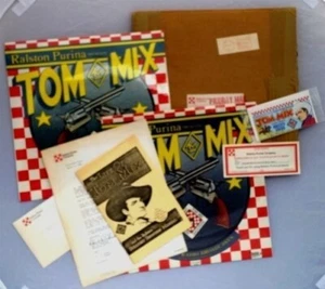 TOM MIX ORIG COWBOY BROADCAST 2 v. SET 33 1/3 LP1983 PAQUETE MULTIMEDIA TIRADORES MANUAL+ - Imagen 1 de 6