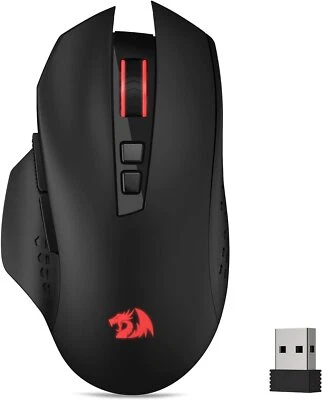 REDRAGON RED-M656-R1BK Gainer Wireless Gaming Mouse, 4000 DPI 2.4Ghz - 7 Buttons - Image 1 of 2