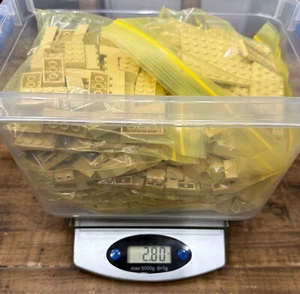 LEGO BRICKS BULK Tan 2.5 lbs pounds assorted Bricks And Pieces Beige - Picture 1 of 21