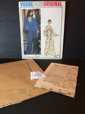 Vogue Paris Sewing Pattern Vtg 1064 Christian Dior Loungewear Pajamas Uncut FF - Image 1 of 4