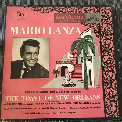TOAST OF NEW ORLEANS MARIO LANZA Red RCA VICTOR  5 x 45 RPM RED Records Foto 1 de 3