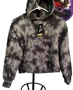 Art Class Tie Dye Charcoal Gray Teen/Adult Cropped Boxy Hoodie. XL- Runs Small - Picture 1 of 4