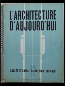 L'ARCHITECTURE D'AUJOURD'HUI n°12 1936 SALLES DE BAINS, BUANDERIE, CUISINES - Picture 1 of 3