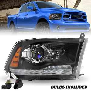 FOR 2013-2018 Dodge Ram 1500 2500 3500 LED DRL PROJECTOR HEADLIGHTS RIGHT SIDE - Picture 1 of 8