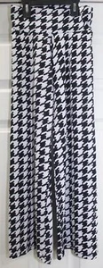 Lori & Jane Palazzo Pants Youth Girls Size 10-12 Houndstooth Black & White Rayon - Picture 1 of 5
