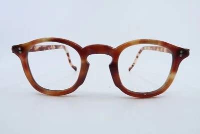 Monturas de gafas de acetato vintage años 40 ojo de cerradura puente hecho a mano en Francia 38-24 Foto 1 de 4