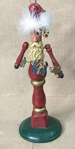 Figura alta de Papá Noel 13 pulgadas arte popular caprichoso Navidad kitsch COMO SE LEE - Imagen 1 de 10