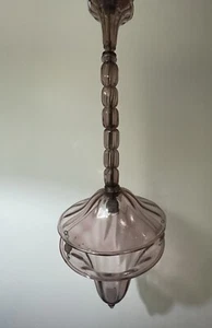 Murano Glass Chandelier, amethyst, 1920s/1930s style of Venini / Martinuzzi - Picture 1 of 8