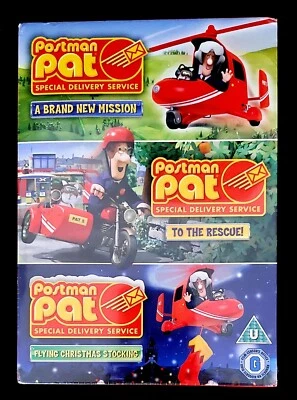 Postman Pat Special Delivery Service Boxset DVD'S x 3 Movies Region 2  - Image 1 of 3