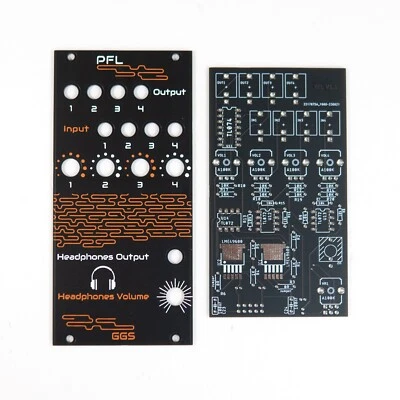 PFL / Pre-Fader Listen / Eurorack / Headphones Module / Synth / DIY / Add on - Image 1 of 4