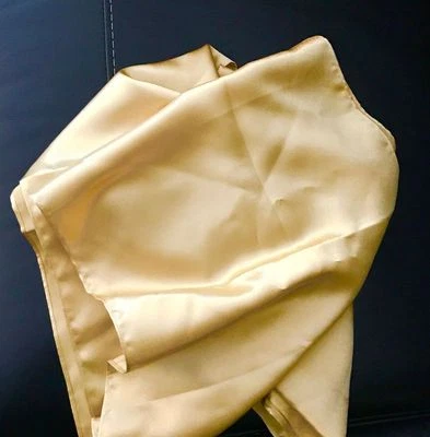 MARKENLOS Taft Schal Stola Tuch Gold Schwarz Lila Stoff passt z Abendkleid Ballkleid Kleid