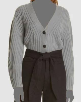 Suéter cárdigan de algodón verde para mujer Vince $445 talla XS Foto 1 de 4