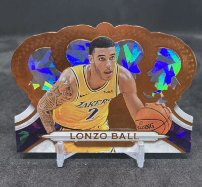 2018-19 Panini Crown Royale Lonzo Ball Cracked Ice 54/99 - Image 1 of 3