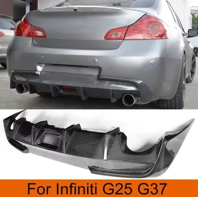 Difusor de labios de parachoques trasero para Infiniti G25 G37 Q40 difusor de parachoques trasero Foto 1 de 4