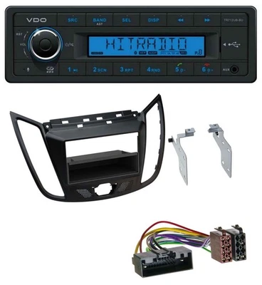 VDO Bluetooth AUX USB MP3 Autoradio für Ford C-Max Kuga matt schwarz - Bild 1 von 4