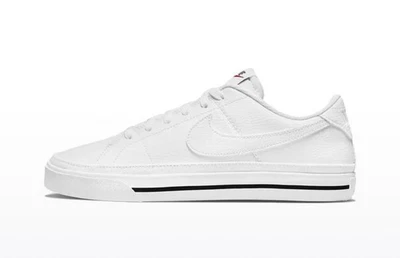 Nike Mujeres Court Legacy Next Nature Blanco Negro Informal Zapato Bajo Sin Tapa Foto 1 de 4