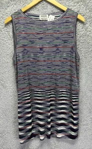 Missoni Women’s M/L ? Sleeveless Top Sweater Tank Lightweight Striped Textured - Picture 1 of 7